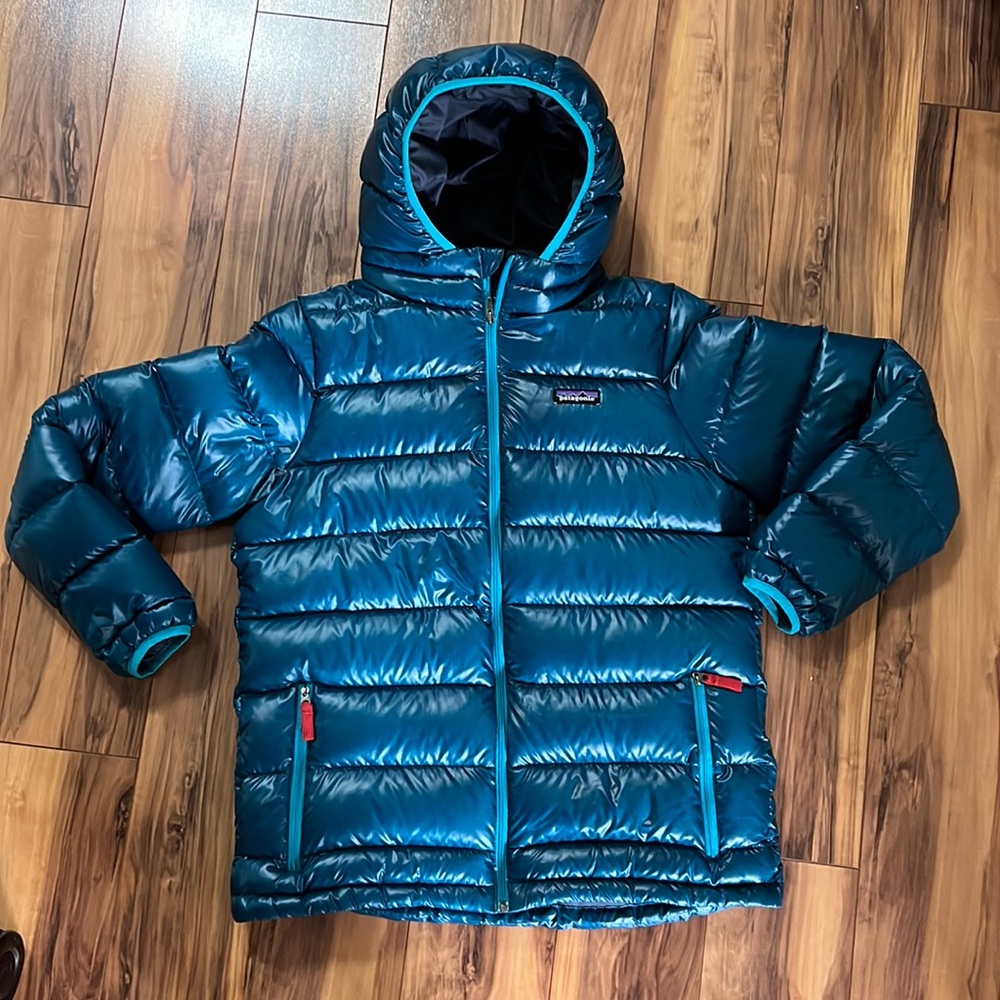 Patagonia Boys XL Hi Loft Down Sweater Hooded Jacket